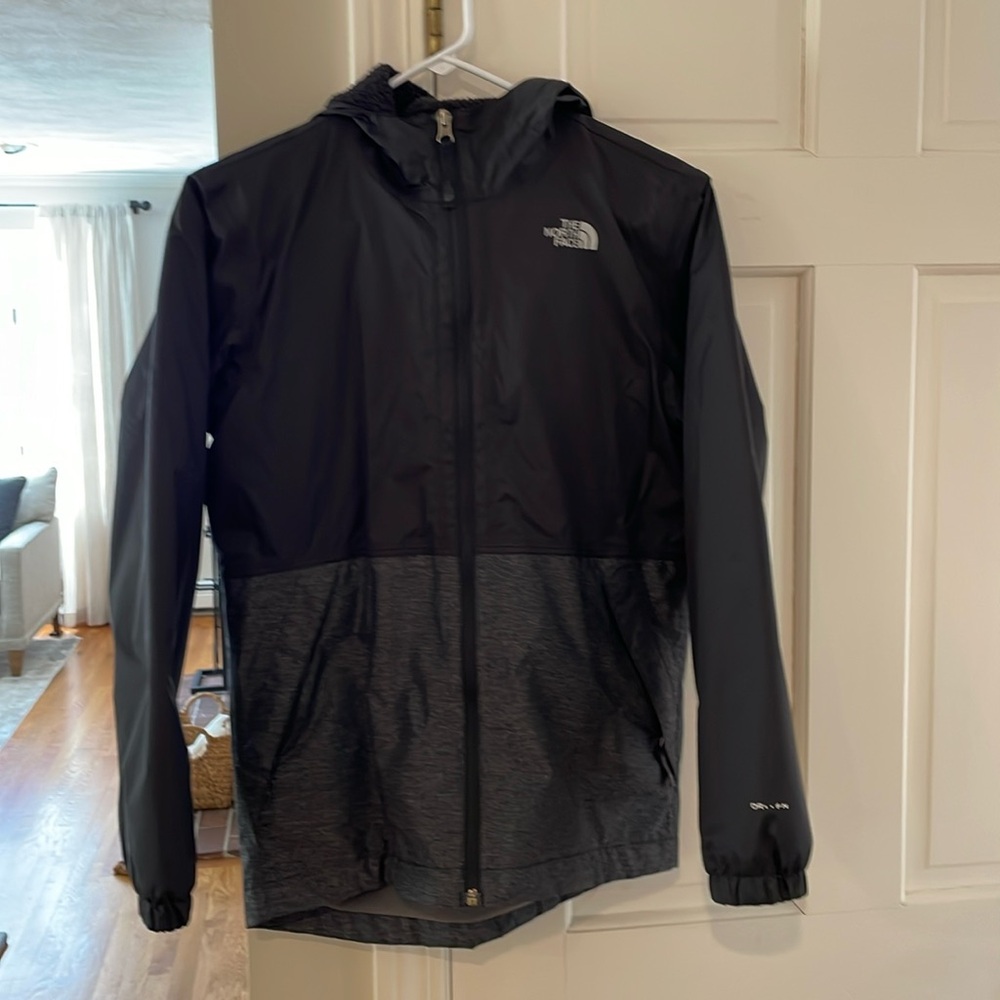 North Face fleece lined rain jacket - boys size 16